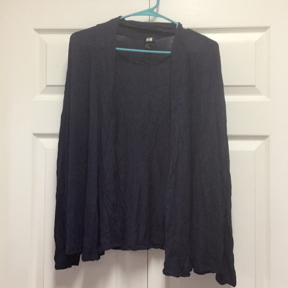 H&M navy cardigan size L